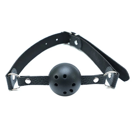4 Colors Faux Leather Mouth Gag Adjustable Plastic Ball Adult Flirting Fetish Roleplay Game Props Couples BDSM Bondage Sex Toys