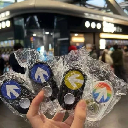Australian Traffic Light Button Key Holder Sidewalk Sound Accessory Handheld Press To Make Sound Keychain Commemorative Funny