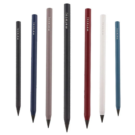 All Metal Eternal Pencil HB Lead Core New Technology Unlimited Writing Eternal Painting Supplies Novelty Stationery
