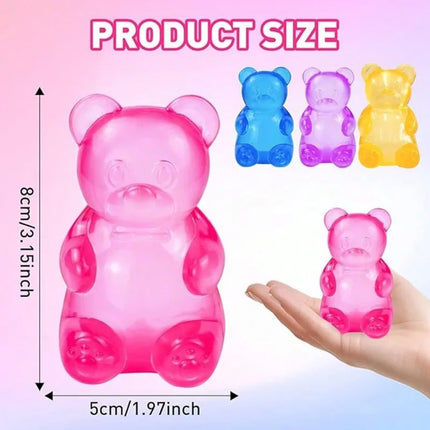 (HefengCL)Soft Gummy Bear Squeeze Toys, Stress Relief Toys, Children Birthday Party Gifts
