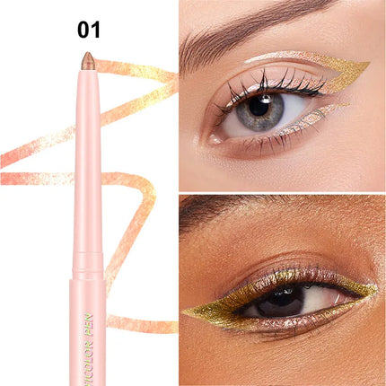 Color-changing Eyeshadow Stick Multi Chrome Eyeliner Waterproof Long Last Smooth Cream Gel Liner Eye Makeup Glitter Eye Shadow