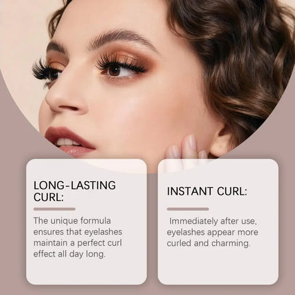 10ml Waterproof Curling Mascara Slim Curly Eye Black Thick Long-lasting Non Smudging Eye Black Natural Makeup Look Eye Black