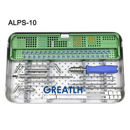 GREATLH ALPS Titanium Locking System Medical Bone Drill Bits Bone Screws Orthopedics Veterinary Instruments Set