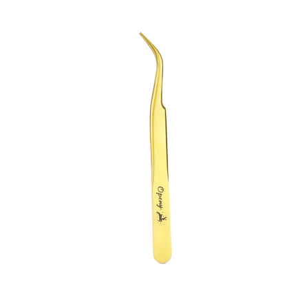 Christmas Eyelash Extension Tweezers-Precision Tweezers for 2D-6D Volume & Individual False Lashes Extensions-Golden Tweezers
