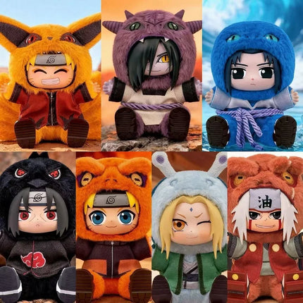 Original TOPTOY EAKI Naruto Cute Beast Party Series 2 Trendy Blind Box Toys Collectible Kawaii Plush Doll Hanging Ornament Gift