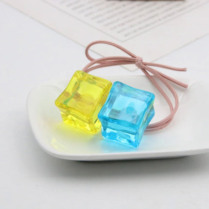 Anime Bocchi The Rock! Gotou Hitori Gotoh Square Hairpin Blue and Yellow Hair Cosplay Accessory Props Girls Women Cos Gift Party