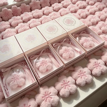 2026 Pendant Small Accessories Girl Cherry Blossom Healing Plush Pendant Keychain