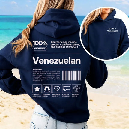 Venezuelan Hoodie Veneka Pullover Venezuela Gifts for Venezuelan Friend & Family, Veneka Sweater Personalized Christmas Gift Top