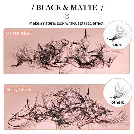 500 Premade Loose Lashes Pro Made Fans Cils Bouquets Prefaits Lash Fans Pre Made Volume Fans Eyelash Extension Promade Fans