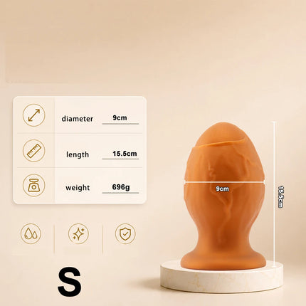 Silicone Anal Egg Butt Plug Large Anal Beads Anal Plug Dildo Anal Stimulator Dilator Masturbator Adult Toy Sex Products Sex Shop
