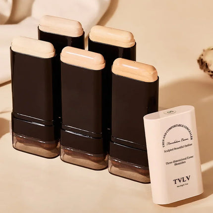 TVLV eraser foundation make-up stick 20g,with brush to brighten skin liquid foundation,non-marking,long-lasting makeup concealer
