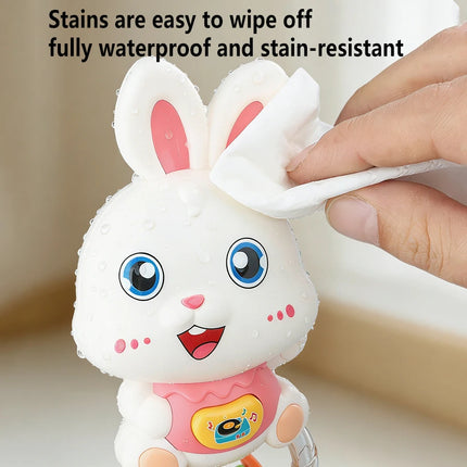 Infant Musical Educational Teethers and Rattles for Boys and Girls, to Chew and Play, Colorful Cartoon Designs