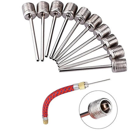 New Sport Ball Inflating Pump Needle For Football Basketball Soccer Inflatable Air Valve Adaptor Stainless Steel Pump 5/10/20PCS