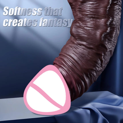 Realistic Dildo Soft Silicone Penis Skin Sliding Foreskin Dick for Women Anal Masturbators Strap-on Penis Dildos Adult Sex Toys