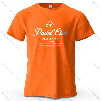 Padel Club Tee Printed Men's T-Shirt 100% Cotton Oversized Classic Graphic Tees for Women Tops Tees Casual Streetwear