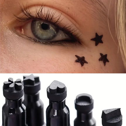 Black Eyeliner Stamp Triangle Dual-ended Liquid Eyeliner Waterproof Sweat-proof Quick Dry Eyeliner Makeup Seal Tool Cosmetics