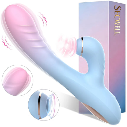 2 IN 1 Sucking Vacuum Stimulator Dildo Vibrator G Spot Clit Nipple Vaginal Massager Wearable Vibrator Adult Sex Toy for Women