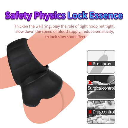Liquid silicone egg lock ring Couple shock delay ring Egg lock ring Adult products Male penis lock rin Ring of penis