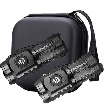 Mini Portable High Brightness 3 LED Flashlight Rechargeable Power Display Multifunctional Mini Outdoor Light Use Fishing Camping