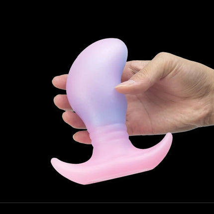 Glow in The Dark Colorful Silicone Buttocks Butt Plug Soft Women's Gay Men Prostate Massager