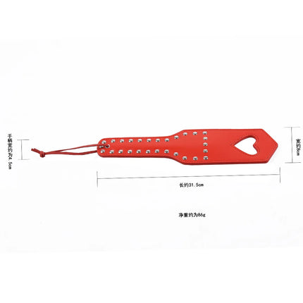 42cm PU Rivets Fetish Bondage Sexy Whip Flogger Bdsm Sex Toys For Couples Spanking Paddle Sexy Policy Knout Adult Cosplay Games