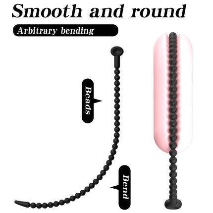 Graduated Urethral Dilator Set – 7 Sizes Soft Silicone Penis Sounding Rod for Men, Reusable Sound Trainer Adult Sex Toy