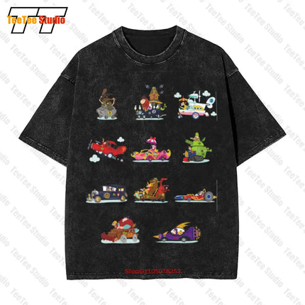 Maglia Wacky Races Dastardly And Muttley Cartone Vintage Oversized T-Shirt 1P13