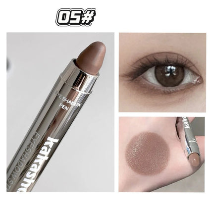 Metallic Glitter Eyeshadow Stick Matte Red Waterproof Shimmer Lying Silkworm Long Lasting High Gloss Pearlescent Eyeshadow Pen