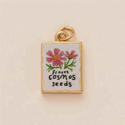 New Love Flower Animal Series Pendant Sweet and Simple Style Necklace Gold Plated Color Preserved