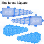 Blue Round-Square / 24PCS