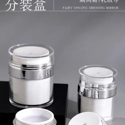 15/30/50ml Cosmetics Empty Airless Pump Jar Refillable Acrylic Cream Vacuum Bottle Portable Size Container of Makeup for Lotion