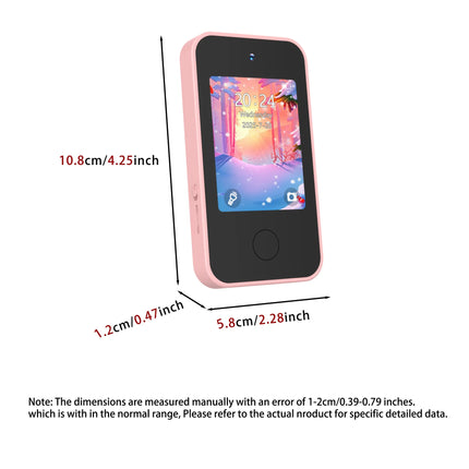 Unicorn Kids Smart Phone Camera Toys Touchscreen Baby Mobile MP3 Player Digital Educational Camera for Girls Boys Aged 3-12