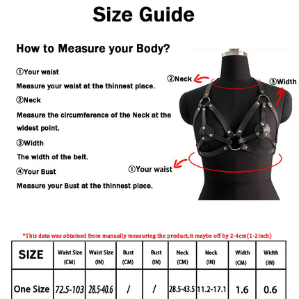 Gothic PU Leather Harness Belt Street Style Adjustable Fetish Belt Punk Exotic Fashion Couple Accessories