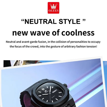 OLEVS Fashion Youth Watch Waterproof Date Week Luminous Watch for Unisex White Resin Men's Quartz Watches Student reloj hombre