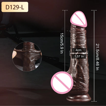 Realistic Dildo for Women Gay Skin Sliding Foreskin sexmachine Dick Anal Masturbators Strapon Big Penis Dildos Adult Sex Toys 18