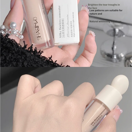 SHAQINUO Concealer Pen Cream Silk Soft - Flawless Coverage Acne Scars Dark Spots Circles Brightening Long-Lasting Makeup CO:02