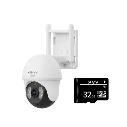 XIAOVV 4G SIM 3MP Starlight Outdoor Security PTZ Camera IP66 Waterproof with Two-Way Talk and Motion Detection Remote Monitoring