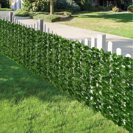 Artificial Ivy Hedge Green Leaf Fence Panels Faux Privacy Fence Screen for Home Outdoor Garden Balcony Decoration