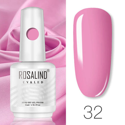 ROSALIND 15ml Nail Gel Polish Macaron Hybrid Varnish Semi Permanent Nail Art Design Soak Off Top Base Coat Esmalte UV Gel Nail