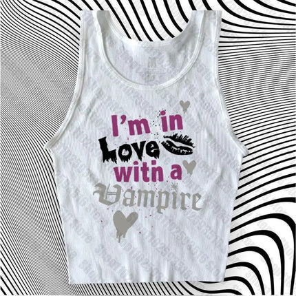 Gothic Clothes for Women Crop Top Woman Female Clothing Trashy Y2k 2000s Tops Harajuku Tanks & Camis Women's Corset Emo Cropped