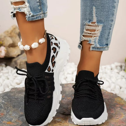 [Leopard print sneakers] lightweight and breathable  Leading the way women's casual sneakers.women's shoes sale shoes