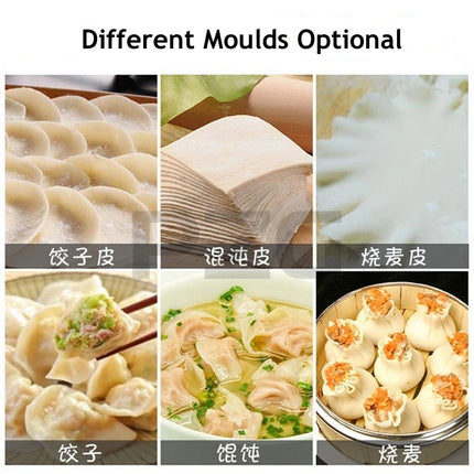 Automatic Chapati Pasta Tortilla Papad Momo Empanada Tortill Samosa Gyoza Wonton Spring Roll Maker Dumpling Skin Wrapper Machine