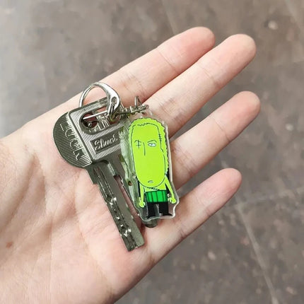 Anime Roronoa Zoro Vinsmoke Sanji Cosplay Keychain Abstract Funny Acrylic Pendant Keyring Key Chain Bag Ornament Accessory Props