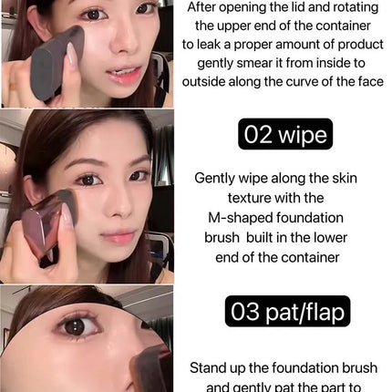 2-in-1 Concealer & Foundation Stick - Full Coverage for Acne Scars - Radiant Dewy Finish - Natural Skin-Like