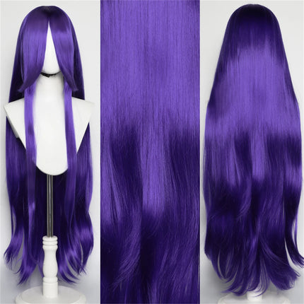 Long Straight Cosplay Wig 100CM Multiple Colors Pink Blonde Black Anime Costume Wig Universal Synthetic Cos Wig Daily Party Wig