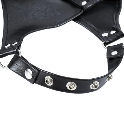 Professional Pony Play Mask with Hair Ponytail BDSM Bondage Hood Shoulder Harness Set Slave Role Play Fetish Gear Adult Toy
