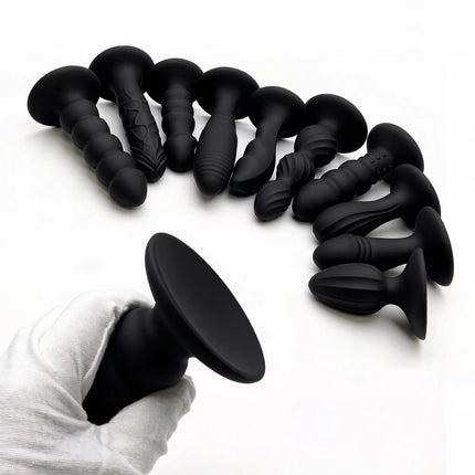 Silicone Base of Suction Cup Anal Plug Big Butt Plug Anal Erotic Sex Toys Pleasure Anal Stimulation Beads Adult Erotic Sex Toy