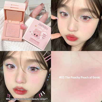 4-in-1 Embossed Matte Blush Makeup Palette Nude Eyeshadow Cheek Blusher Contouring Four-layer All-in-one Box Brightening Makeup