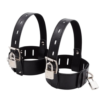 Adult Fetish Toy Ankle Belt Restraint Cuffs High Heel Shoes Strap PU Leather Sex Product SM Bondage Chastity Set 18+ Sex Product