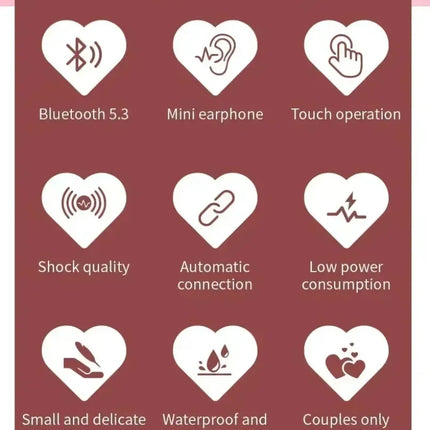 2025 Rotatable Love Heart Shaped Charging Case Low Latency Headphones NEW K520 Wireless Stereo Earbuds EarphoneFor Phone Tablet